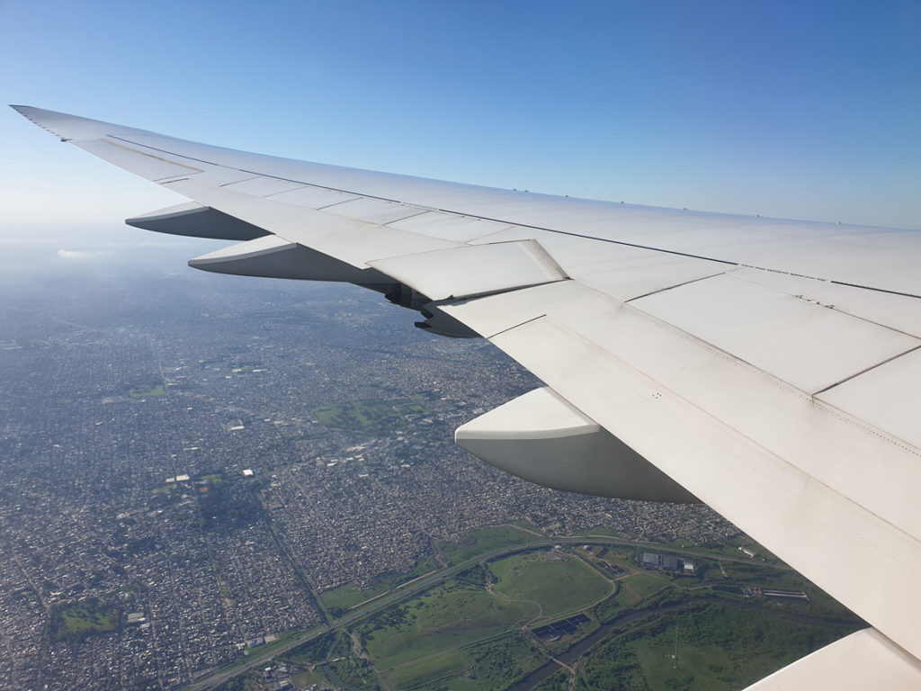 Bild 1: Landeanflug auf den International Airport Buenos Aires Ezeiza